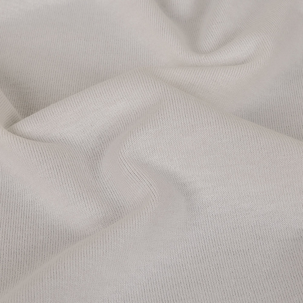 Cream Stretch Rayon Jersey Detail
