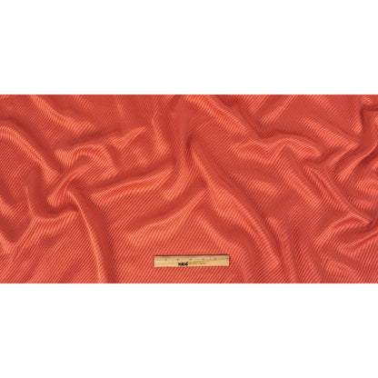 Coral Satin-Faced Regimental Stripes Polyester Matelasse Full