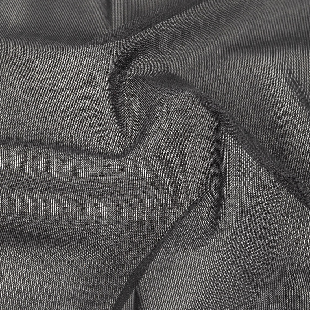 Black Polyester Stretch Mesh Detail