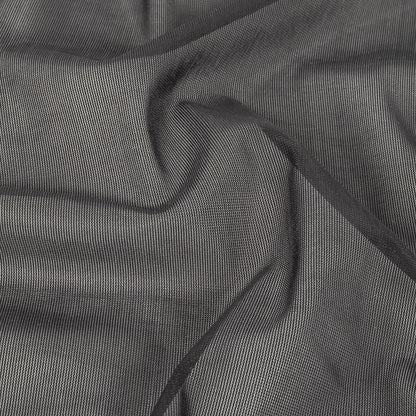 Black Polyester Stretch Mesh Detail
