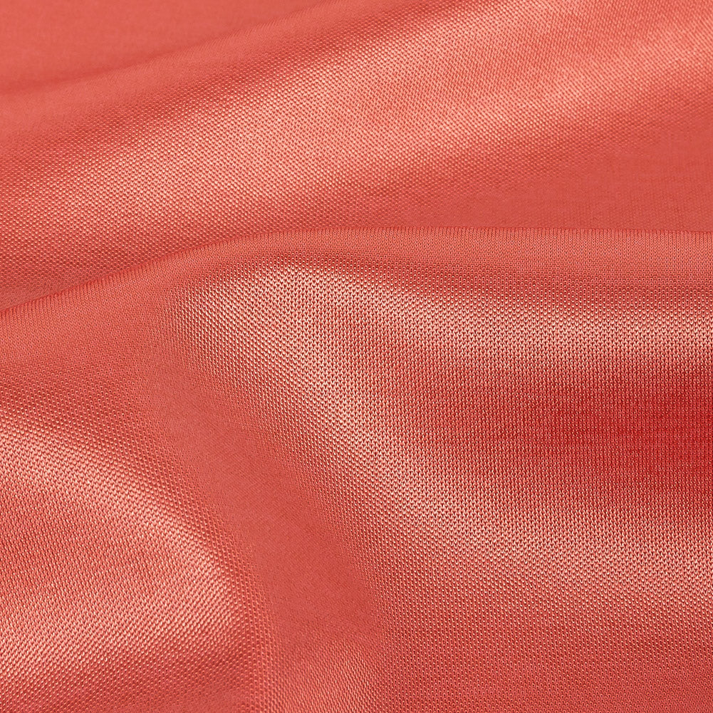 Coral Satin-Faced Interlock Double Knit Detail