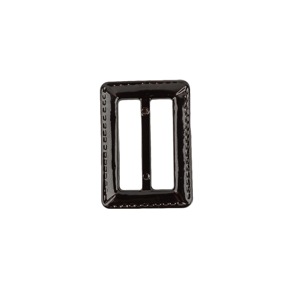 Italian Java Faux Leather Slider - 1.375" L x 1" W Detail