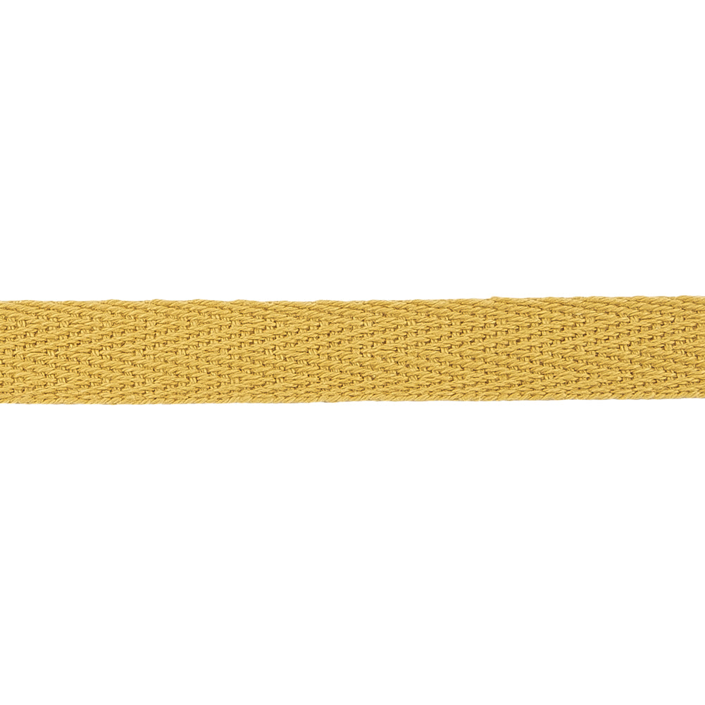 Spicy Mustard Cotton Twill Tape - 0.5" Detail