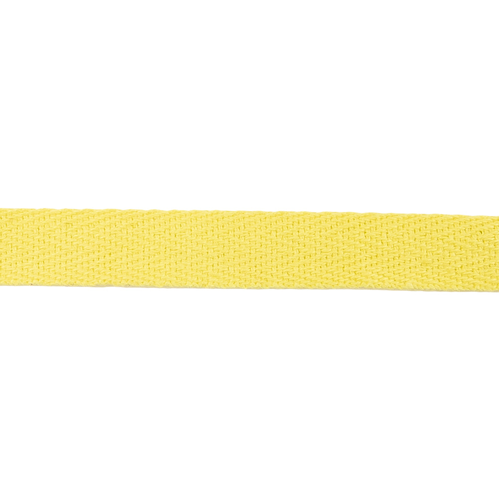 Lemon Verbena Cotton Twill Tape - 0.5" Detail