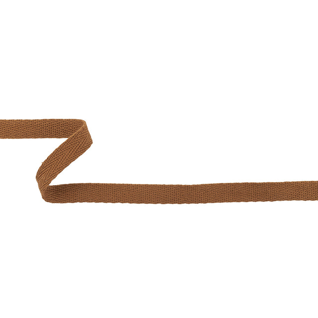 Pecan Brown Cotton Twill Tape - 0.5"