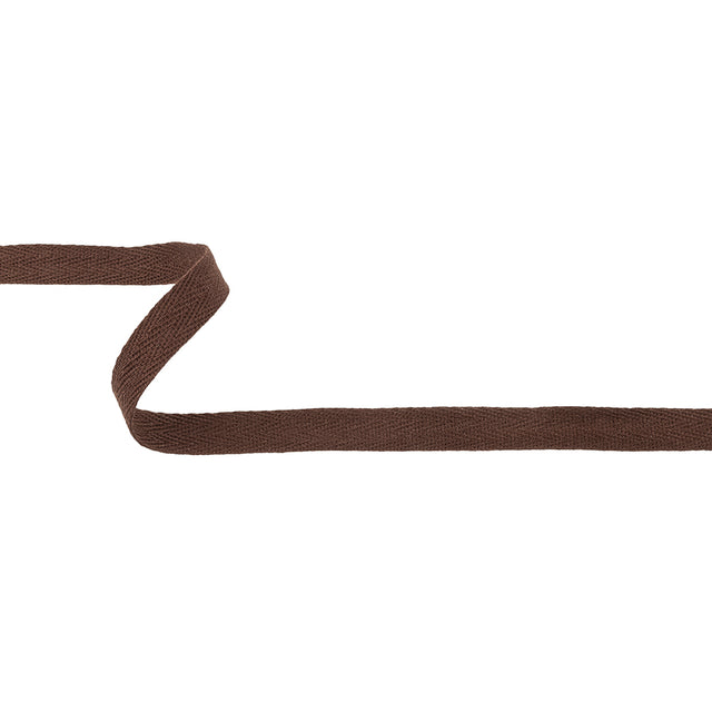 Chocolate Fondant Cotton Twill Tape - 0.5"