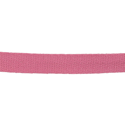 Pink Carnation Cotton Twill Tape - 0.5" Detail