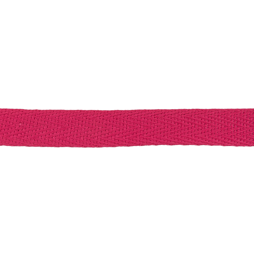 Raspberry Cotton Twill Tape - 0.5" Detail