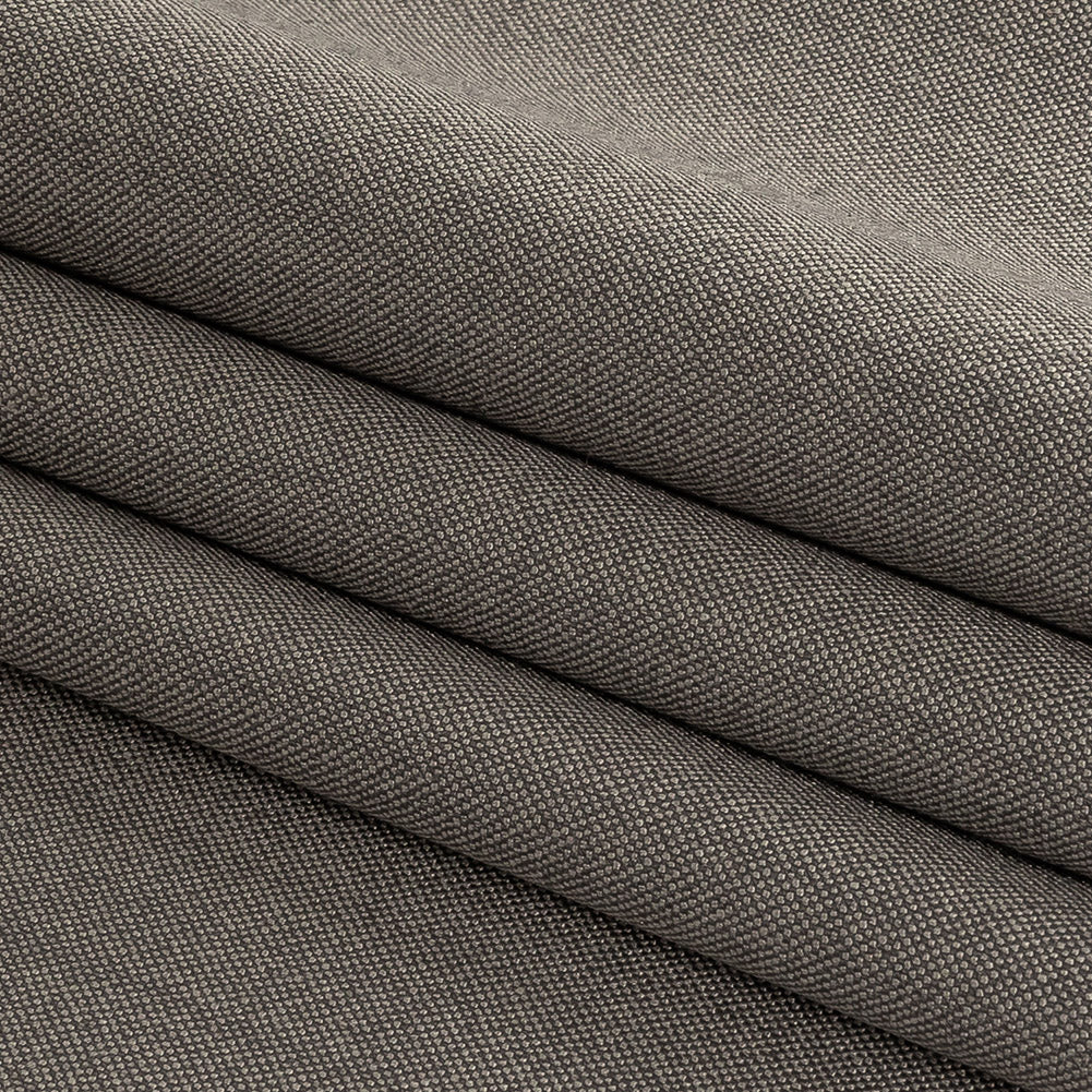Liz Claiborne Gray Polyester and Cotton Stretch Suiting Folded