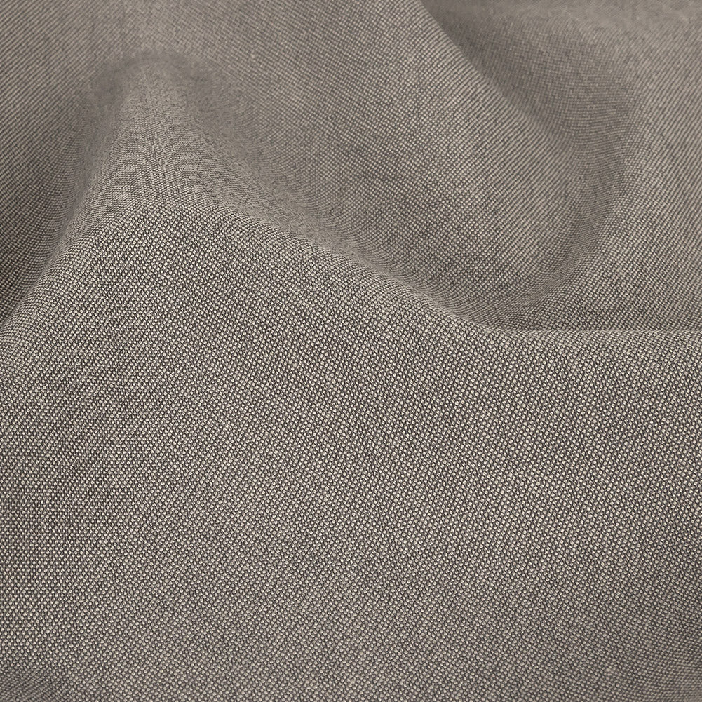 Liz Claiborne Gray Polyester and Cotton Stretch Suiting Detail
