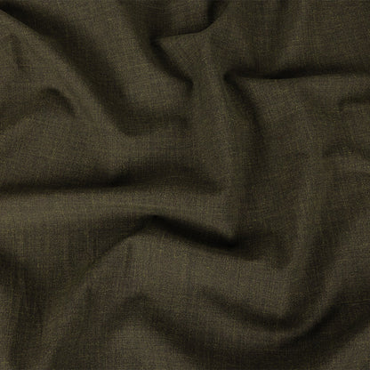 Italian Army Green Heathered Stretch Suiting