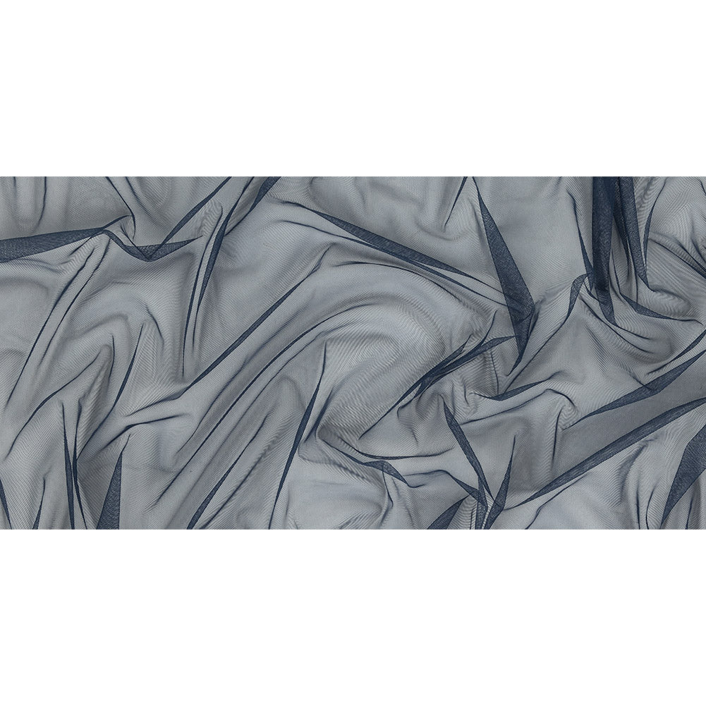 Navy Polyester Stretch Mesh Full