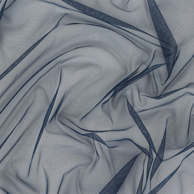 Navy Polyester Stretch Mesh