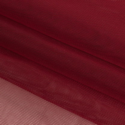Sun Dried Tomato Polyester Stretch Mesh Folded