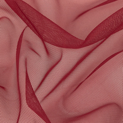 Sun Dried Tomato Polyester Stretch Mesh Detail