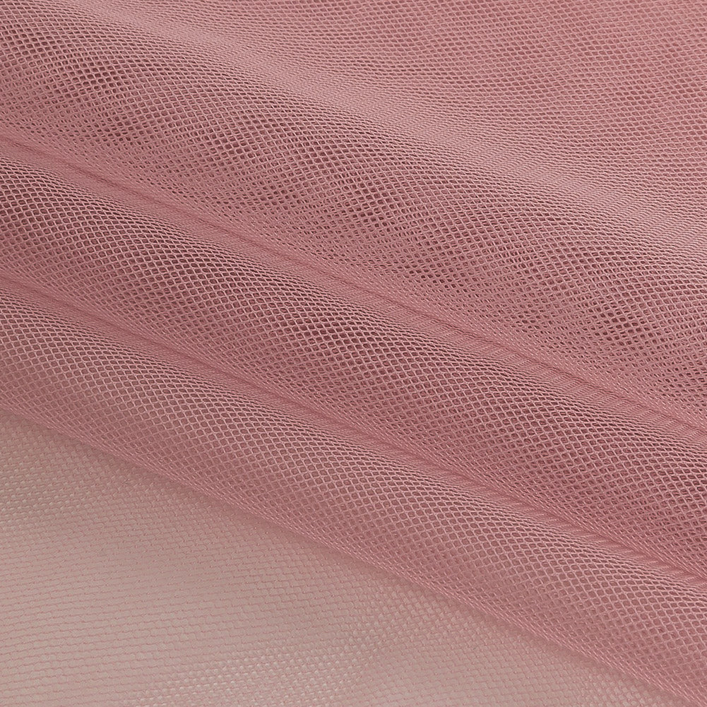 Lilas Polyester Stretch Mesh Folded