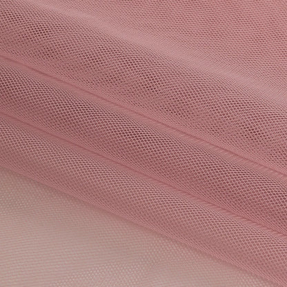 Lilas Polyester Stretch Mesh Folded
