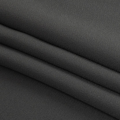 Charcoal Polyester Georgette Folded