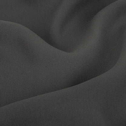 Charcoal Polyester Georgette Detail