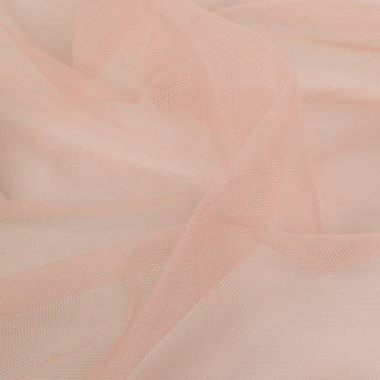 Silver Pink Polyester Stretch Mesh Detail