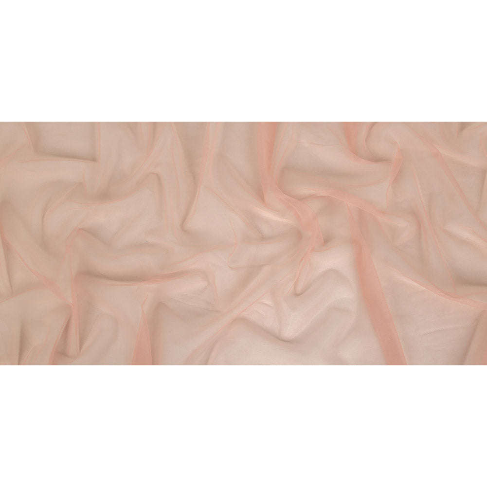 Silver Pink Polyester Stretch Mesh Full