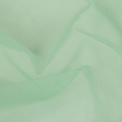 Mist Green Polyester Stretch Mesh Detail