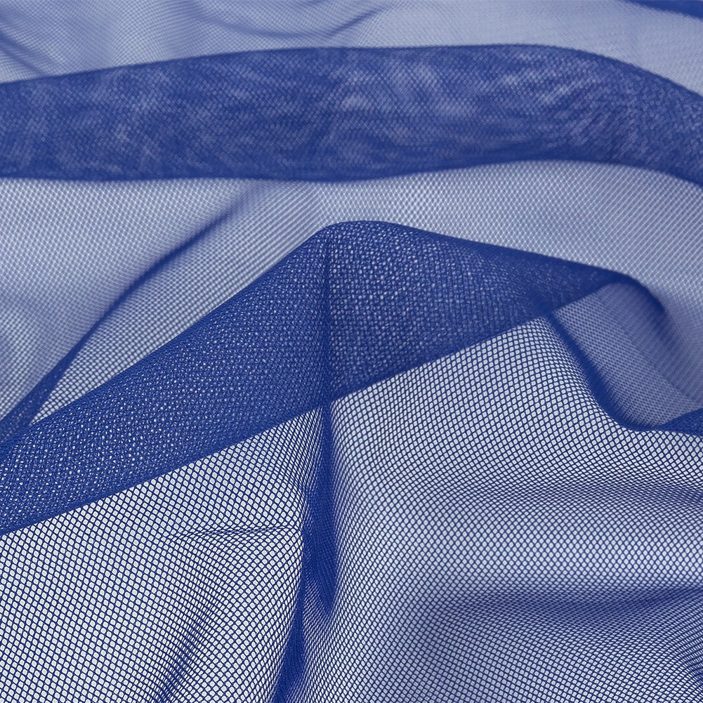Royal Blue Polyester Stretch Mesh Detail