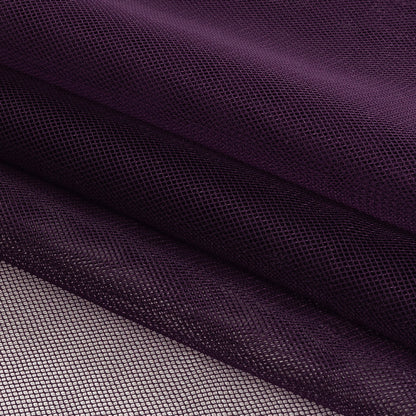 Blackberry Cordial Polyester Stretch Mesh Folded