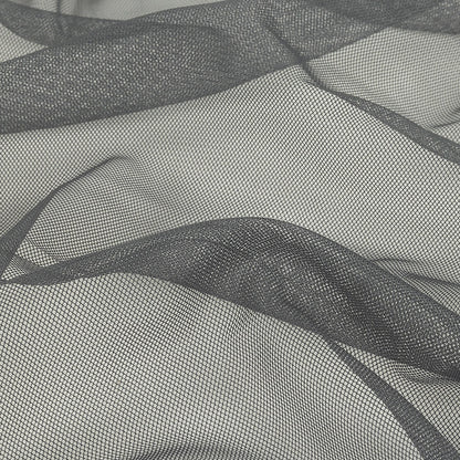 Slate Polyester Stretch Mesh Detail