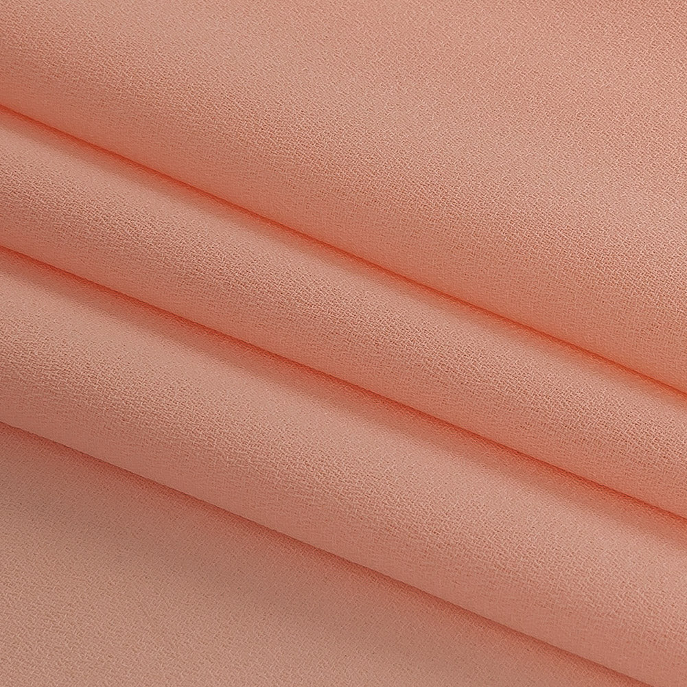 Impatiens Pink Polyester Georgette Folded