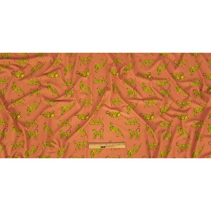 Compression Swimwear Tricot, UV Protective with Aloe Vera Microcapsules - Canyon Clay Cheetahs - Caye Collection
