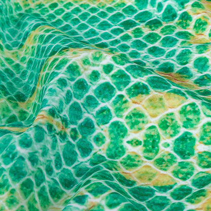 Compression Swimwear Tricot, UV Protective with Aloe Vera Microcapsules - Arcadia and Yellow Python - Caye Collection