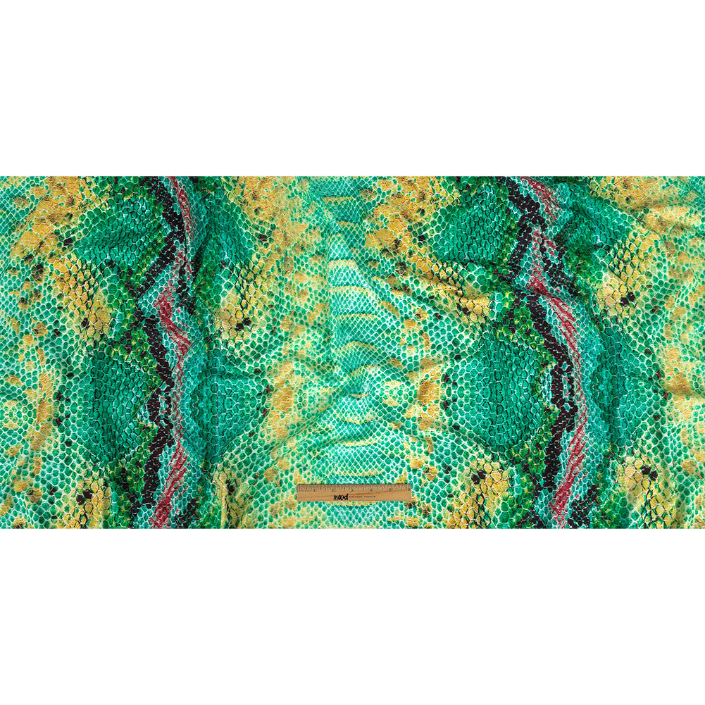 Compression Swimwear Tricot, UV Protective with Aloe Vera Microcapsules - Arcadia and Yellow Python - Caye Collection - Full