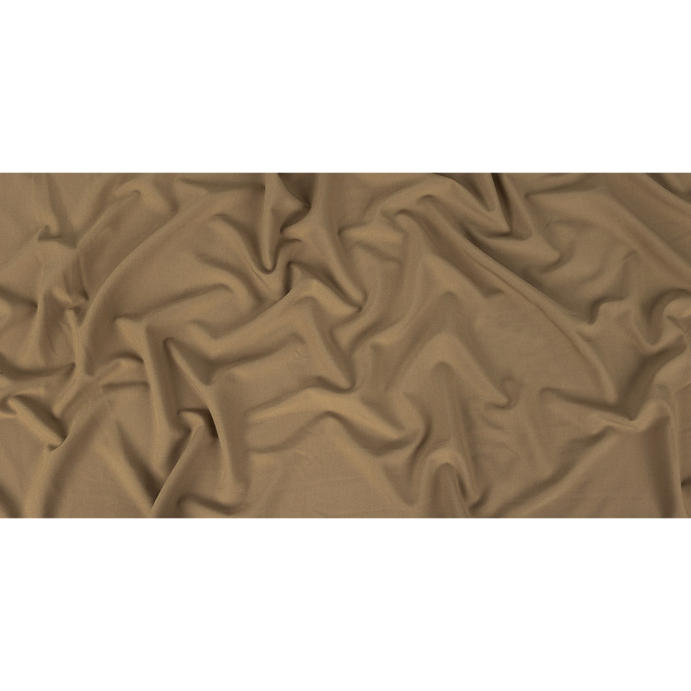 Taupe Four-Way Stretch Polyester Twill Suiting Full