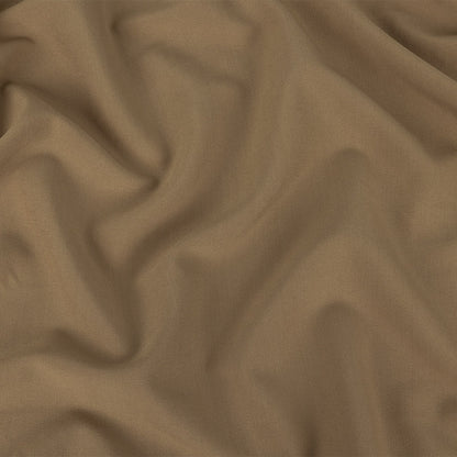 Taupe Four-Way Stretch Polyester Twill Suiting