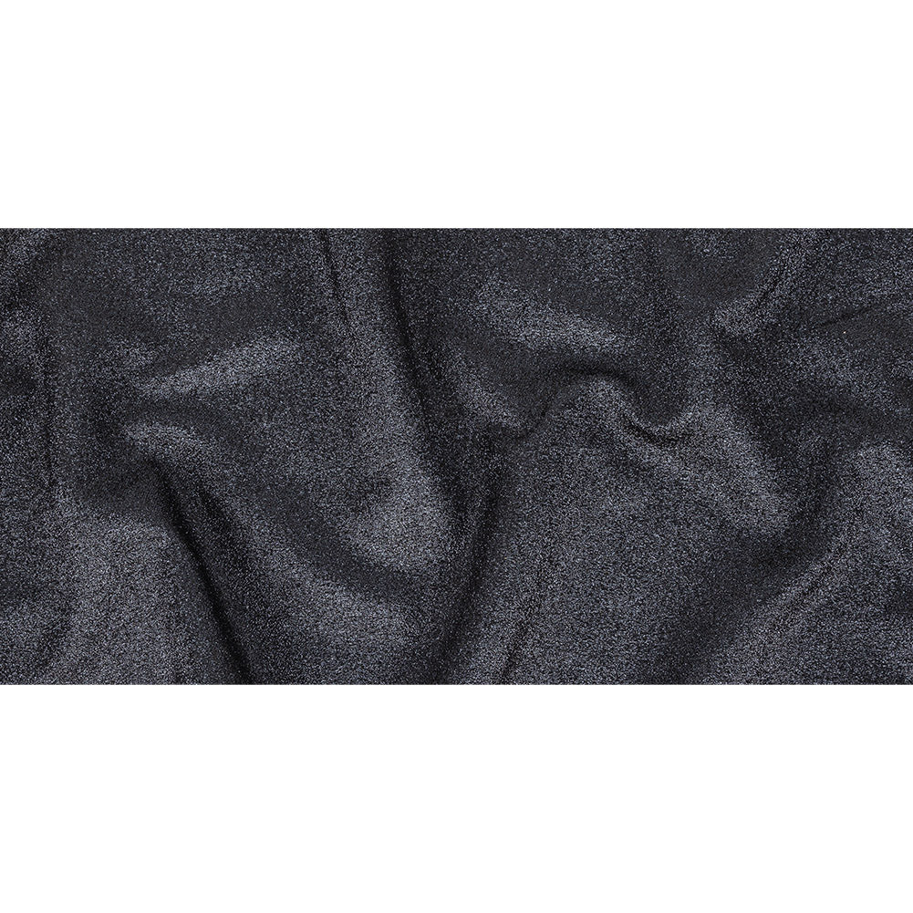 Cygnus Metallic Navy and Black Crinkled Lame Luxury Brocade Full