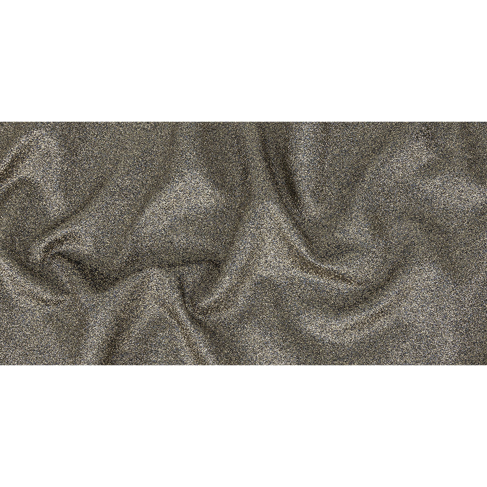 Cygnus Metallic Gold and Navy Crinkled Lame Luxury Brocade Full