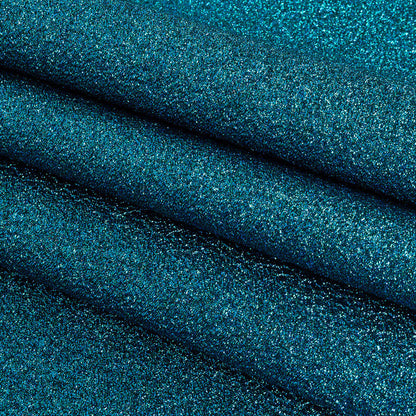 Cygnus Metallic Blue and Green Crinkled Lame Luxury Brocade Folded