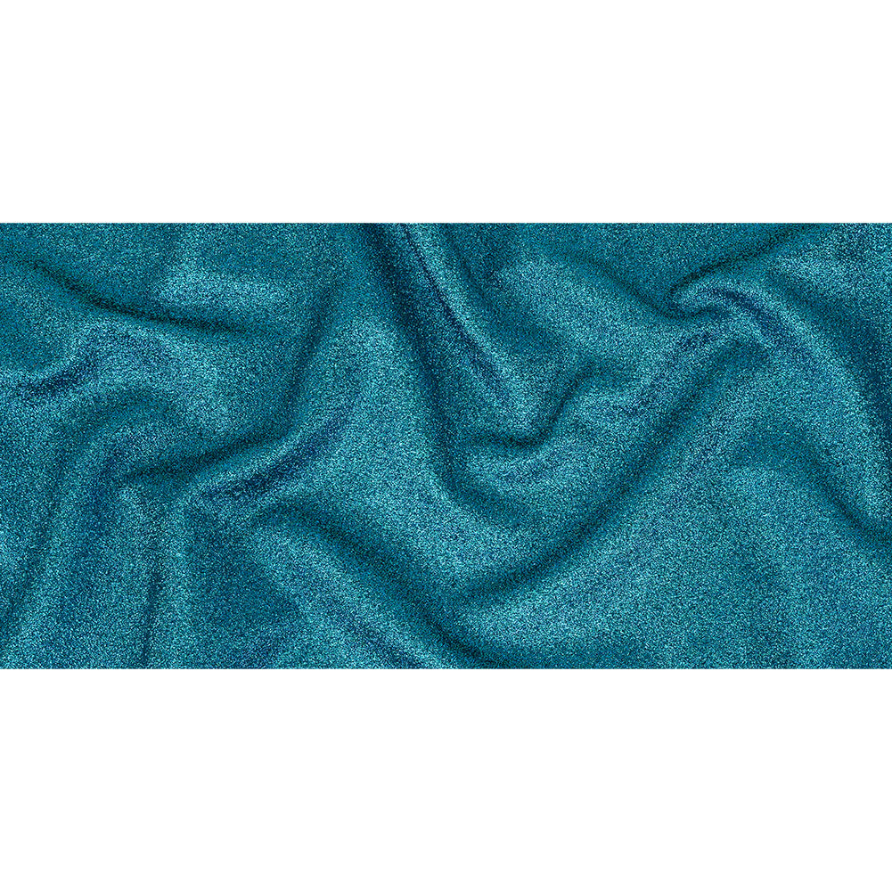 Cygnus Metallic Blue and Green Crinkled Lame Luxury Brocade Full