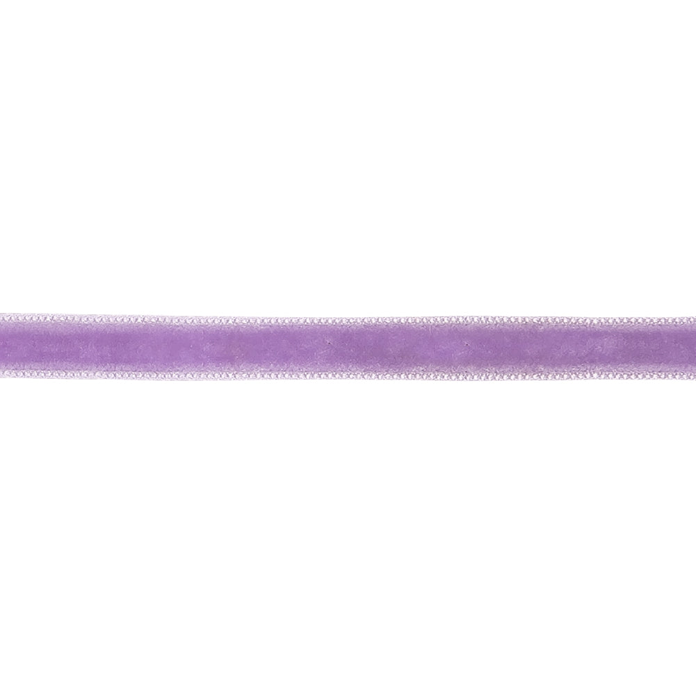 Crocus Single Face Velvet Ribbon - 0.3125" Detail