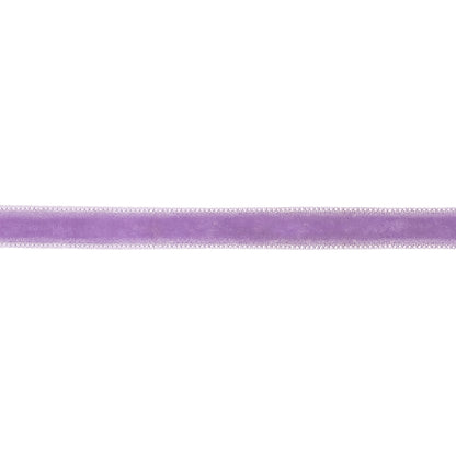 Crocus Single Face Velvet Ribbon - 0.3125" Detail