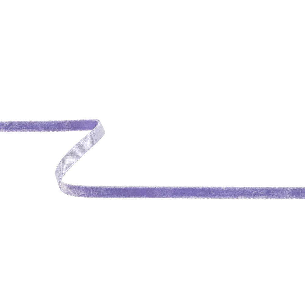 Lilac Single Face Velvet Ribbon - 0.3125"