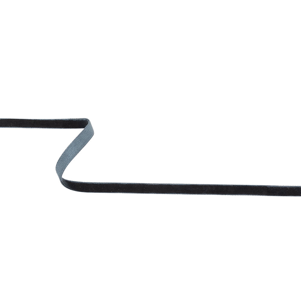 Deep Sapphire Single Face Velvet Ribbon - 0.3125"