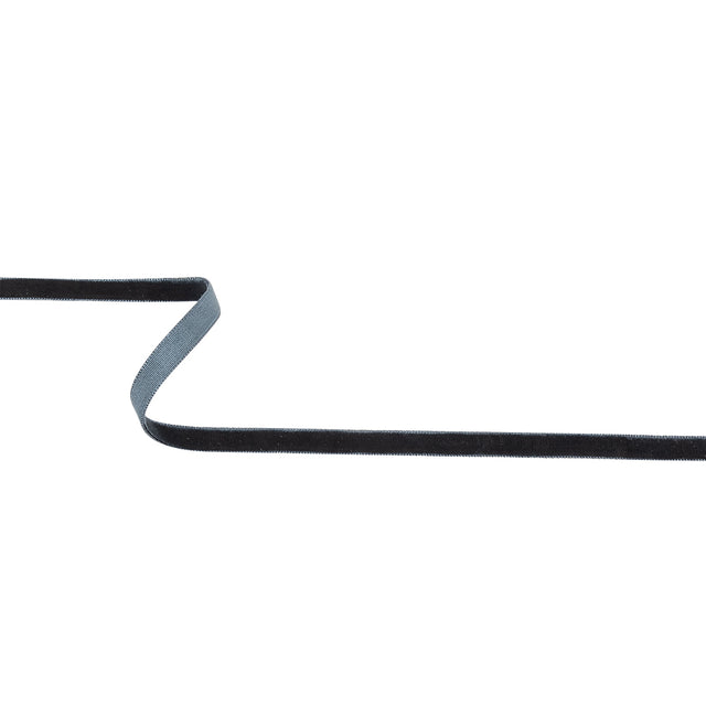 Deep Sapphire Single Face Velvet Ribbon - 0.3125"