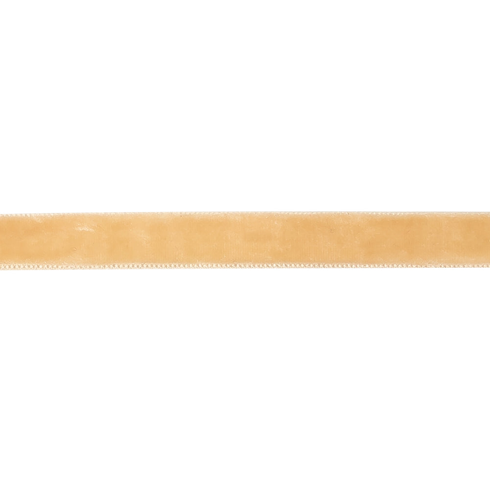 Desert Dust Single Face Velvet Ribbon - 0.375" Detail