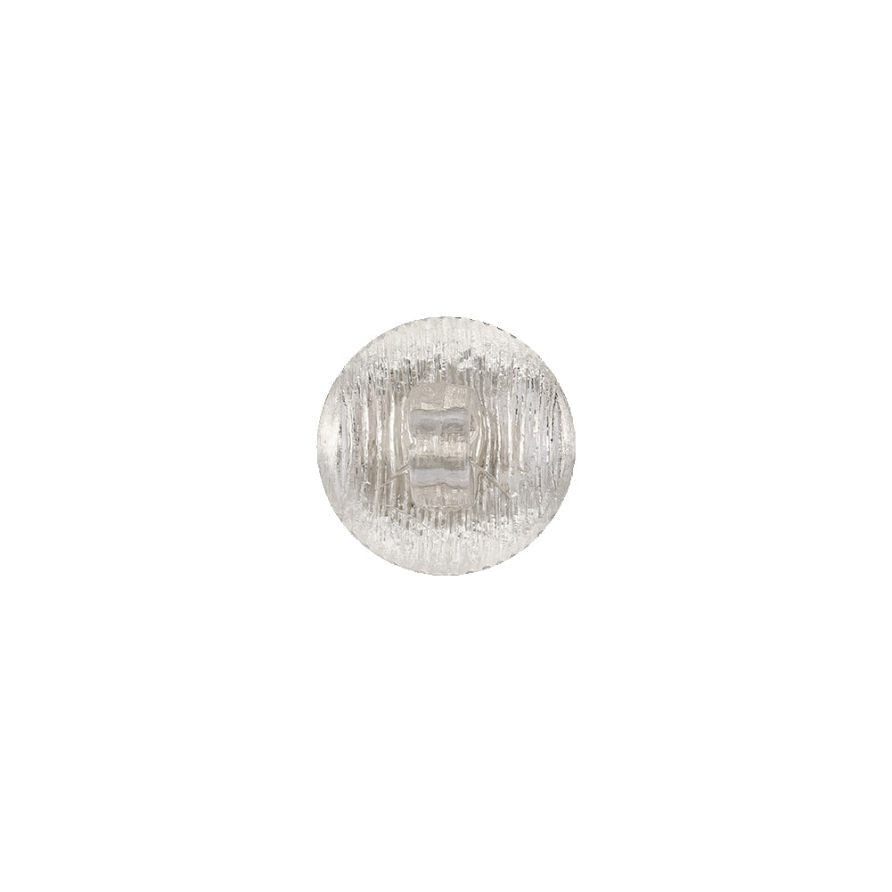 Transparent Striped Dome Shaped Plastic Shank Back Button - 17L/10.5mm Detail
