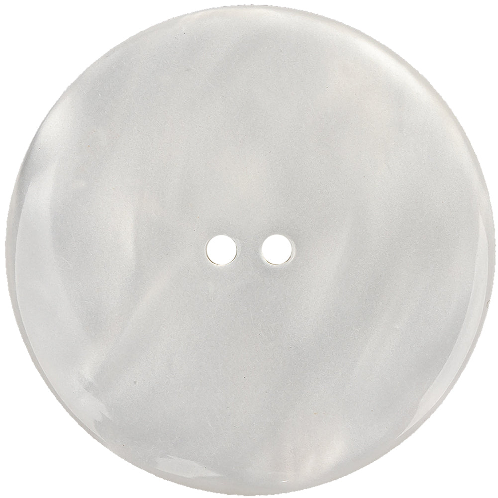 Blanc de Blanc Quilted Iridescent 2-Hole Button - 70L/44.5mm Detail