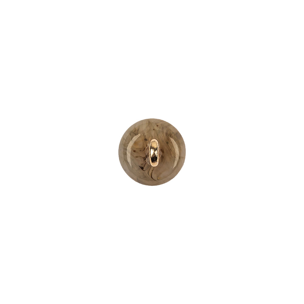 Dune Quartz Abstract Swirl Glass and Metal Shank Back Button - 14L/9mm Detail
