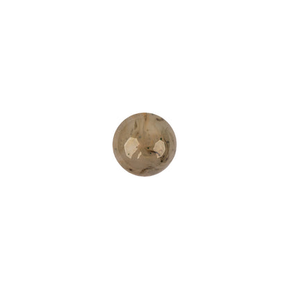Dune Quartz Abstract Swirl Glass and Metal Shank Back Button - 14L/9mm