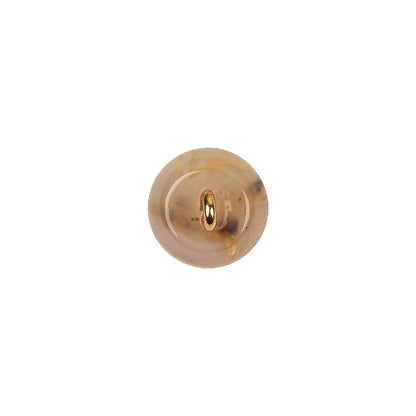 Dune Quartz Abstract Swirl Glass and Metal Shank Back Button - 18L/11.5mm Detail
